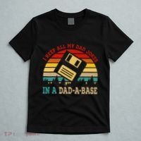I Keep All My Dad Jokes In A Dad A Base Fathers Day Gift T-Shirt thumb 5