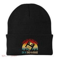 I Keep All My Dad Jokes In A Dad A Base Fathers Day Gift Beanie thumb 0
