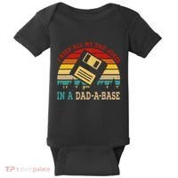 I Keep All My Dad Jokes In A Dad A Base Fathers Day Gift Baby Bodysuit thumb 0