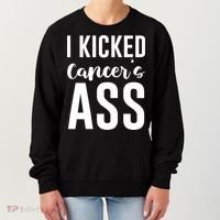 I Kicked Cancers Ass Women's Sweatshirt thumb 0