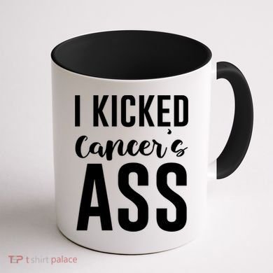 I Kicked Cancers Ass Coffee Mug back