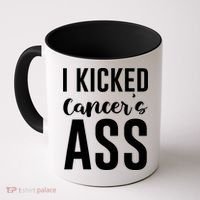 I Kicked Cancers Ass Coffee Mug thumb 0