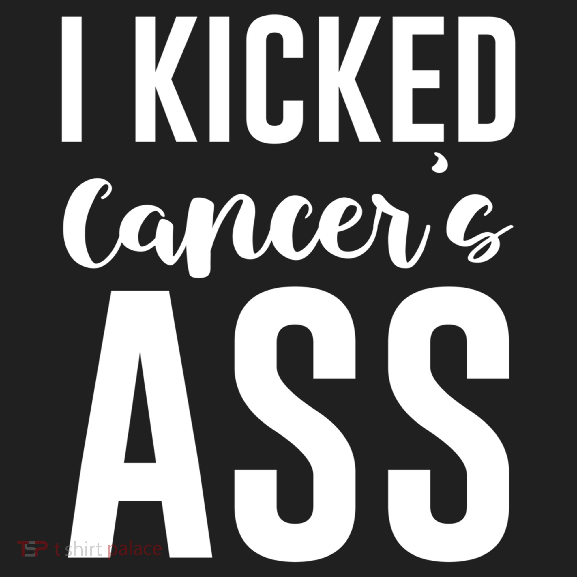 I Kicked Cancers Ass Golf Towel