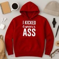 I Kicked Cancers Ass Hoodie thumb 3