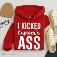 I Kicked Cancers Ass Hoodie thumb 4