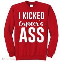 I Kicked Cancers Ass Sweatshirt thumb 0