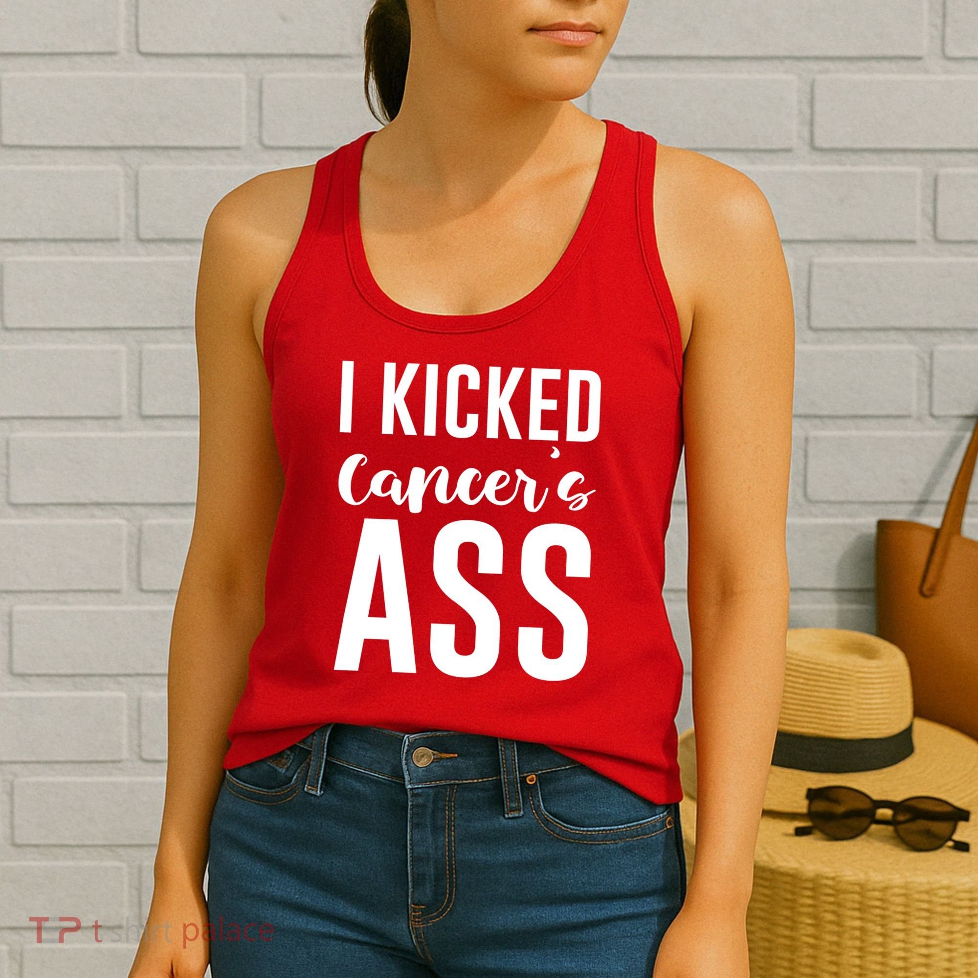 I Kicked Cancers Ass Women's Tank Top