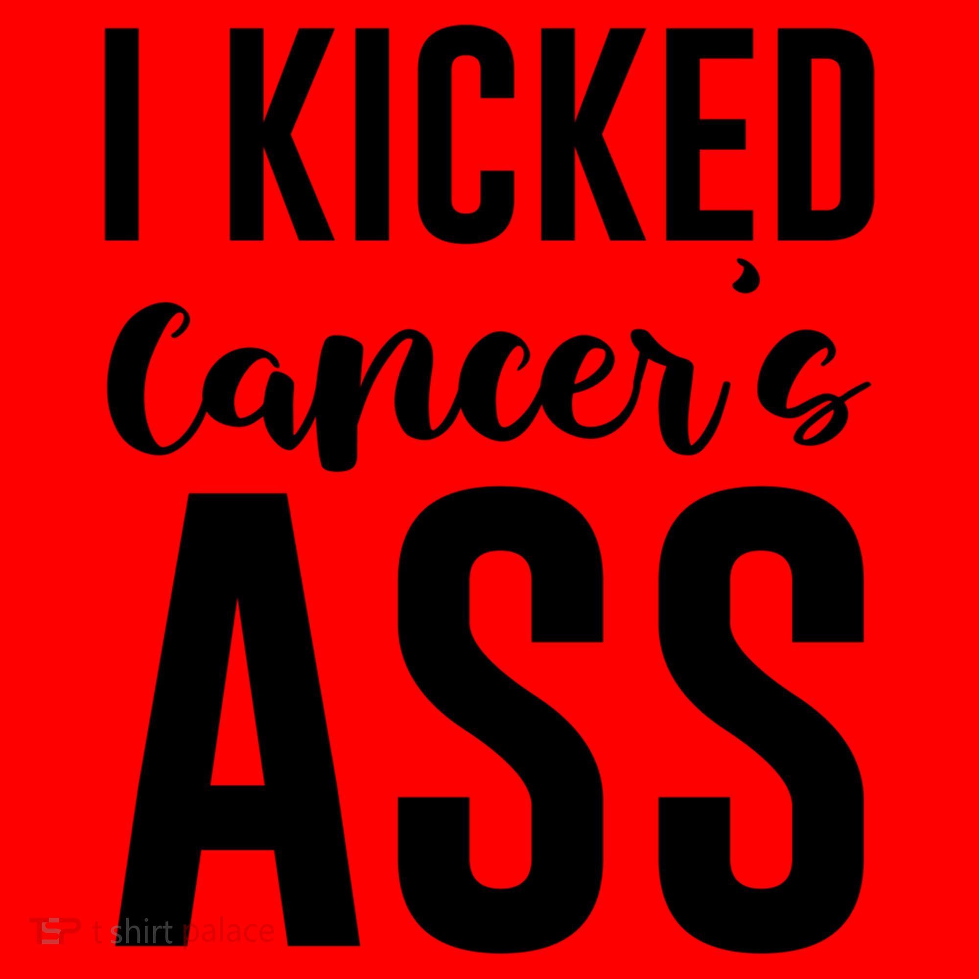 I Kicked Cancers Ass Santa Hat