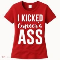 I Kicked Cancers Ass Women's T-Shirt thumb 0