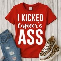 I Kicked Cancers Ass Women's T-Shirt thumb 3