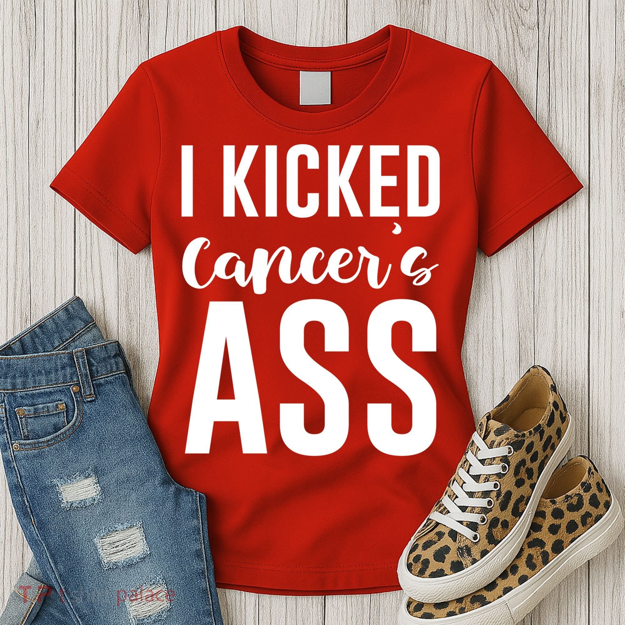I Kicked Cancers Ass Women's T-Shirt