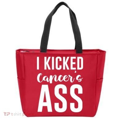 I Kicked Cancers Ass Tote Bag