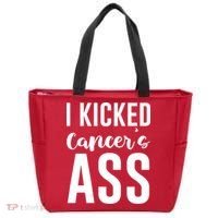 I Kicked Cancers Ass Tote Bag thumb 0