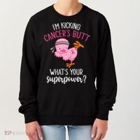 Im Kicking Cancers Butt Breast Cancer Awareness Supporter Women's Sweatshirt thumb 0
