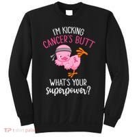 Im Kicking Cancers Butt Breast Cancer Awareness Supporter Sweatshirt thumb 0