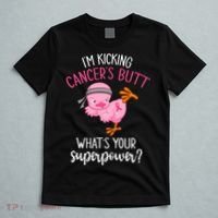 Im Kicking Cancers Butt Breast Cancer Awareness Supporter T-Shirt thumb 5