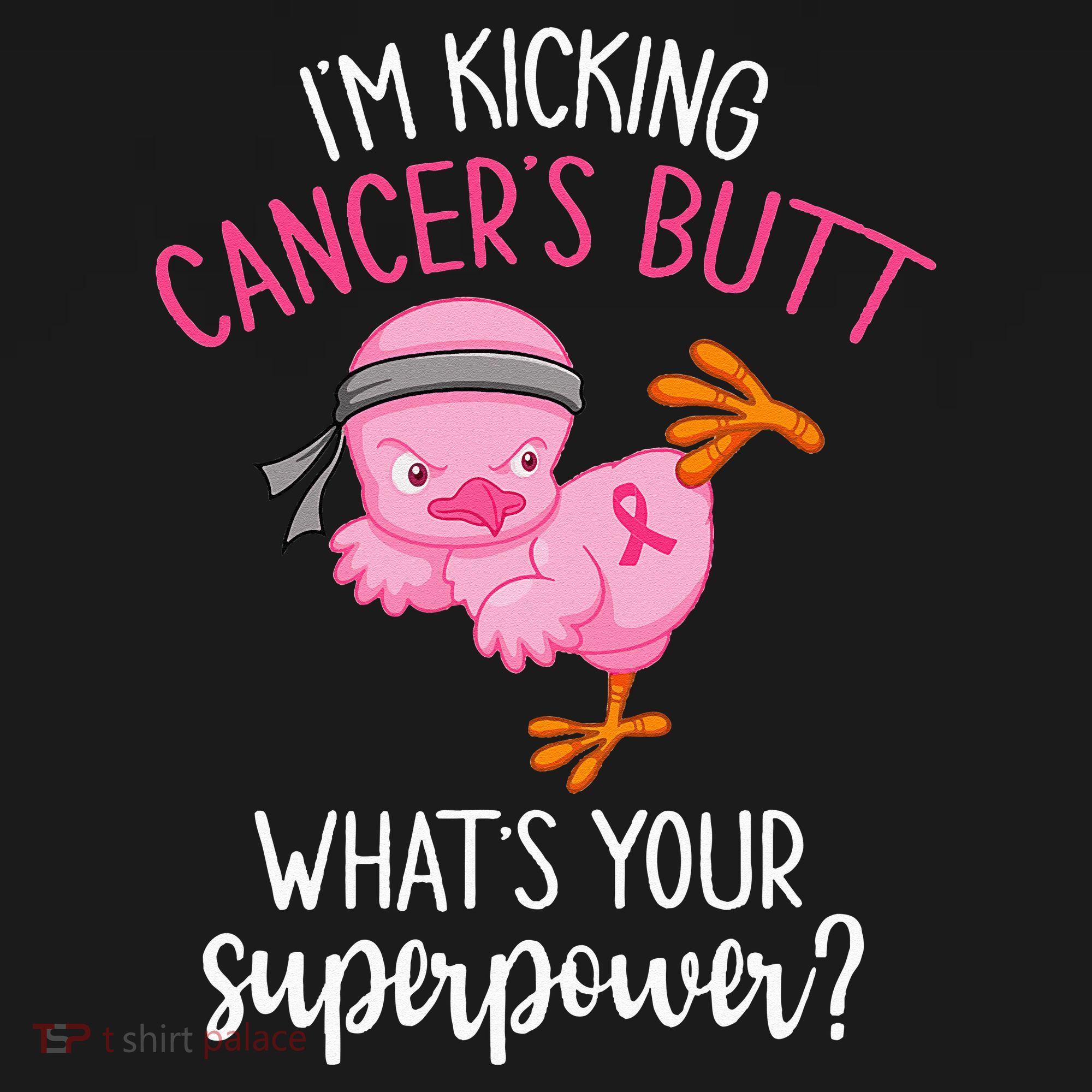 Im Kicking Cancers Butt Breast Cancer Awareness Supporter Women's Hoodie