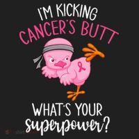 Im Kicking Cancers Butt Breast Cancer Awareness Supporter Hat thumb 2