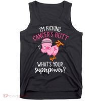 Im Kicking Cancers Butt Breast Cancer Awareness Supporter Tank Top thumb 0