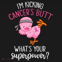 Im Kicking Cancers Butt Breast Cancer Awareness Supporter Tote Bag thumb 4