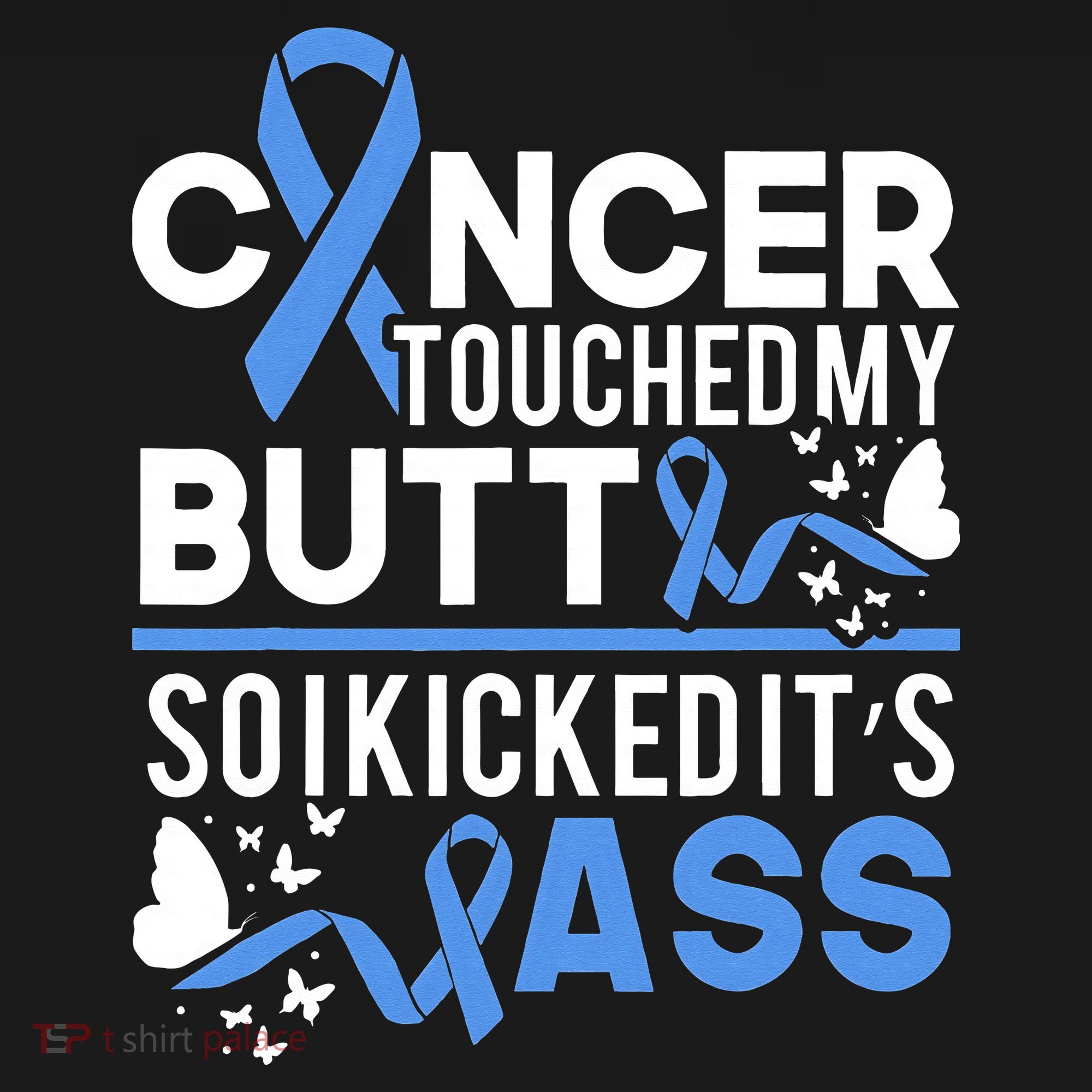 i kicked cancers butt Colon cancer awareness Women's Hoodie