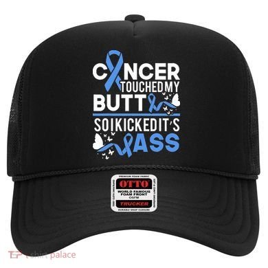 i kicked cancers butt Colon cancer awareness Hat