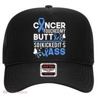 i kicked cancers butt Colon cancer awareness Hat thumb 0