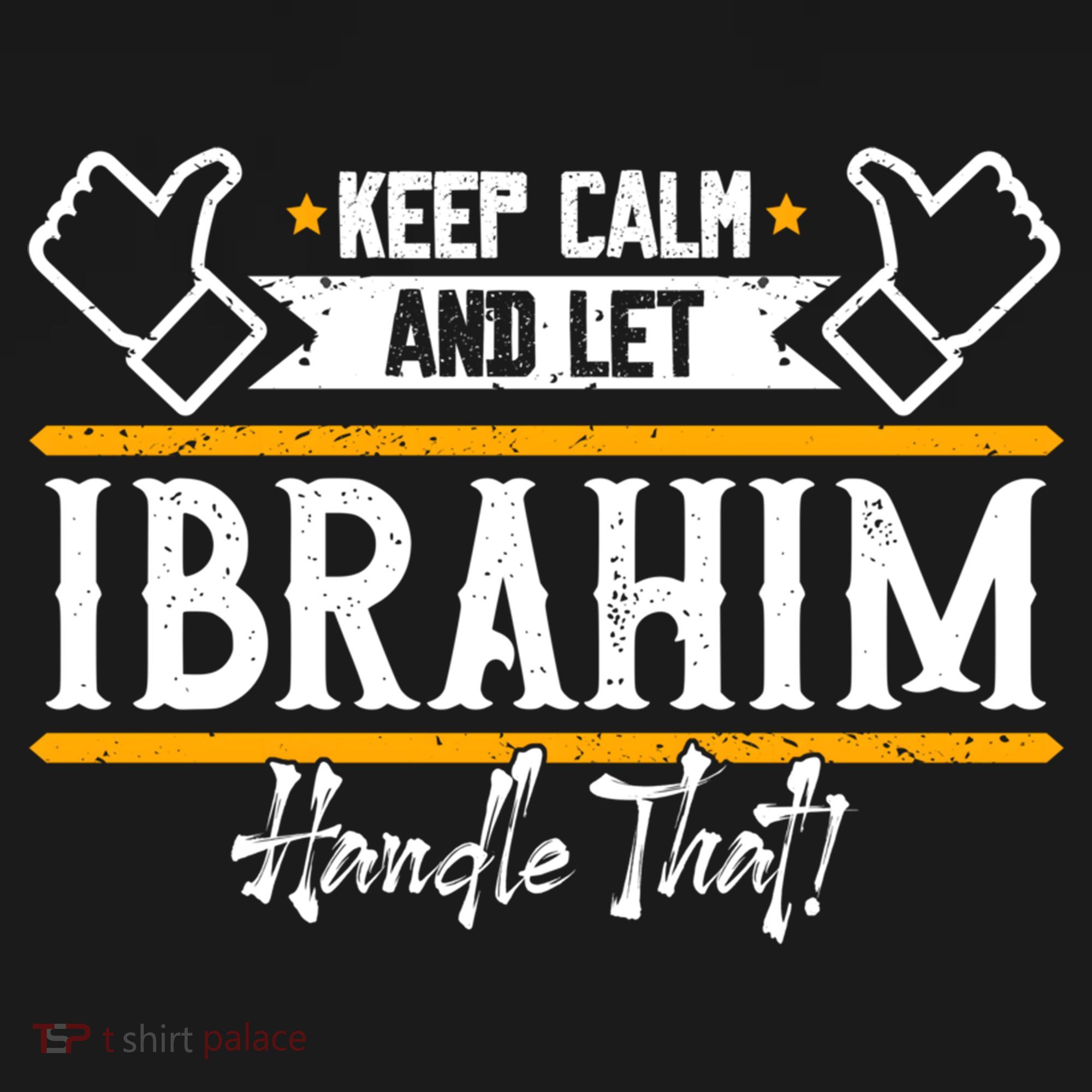 Ibrahim Keep Calm And Let Ibrahim Handle That Funny Gift Doggie Tank