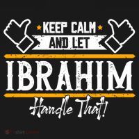 Ibrahim Keep Calm And Let Ibrahim Handle That Funny Gift Backpack thumb 2