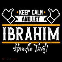 Ibrahim Keep Calm And Let Ibrahim Handle That Funny Gift Bucket Hat thumb 4