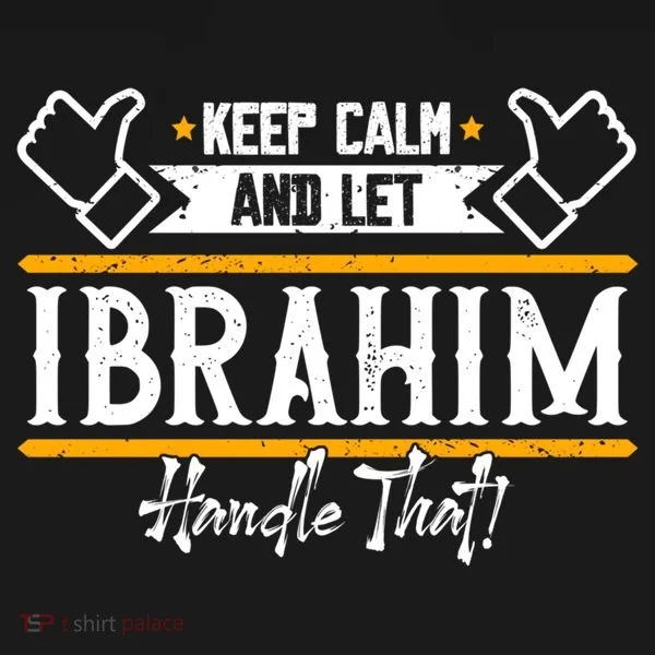 Ibrahim Keep Calm And Let Ibrahim Handle That Funny Gift Bucket Hat