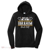 Ibrahim Keep Calm And Let Ibrahim Handle That Funny Gift Women's Hoodie thumb 0