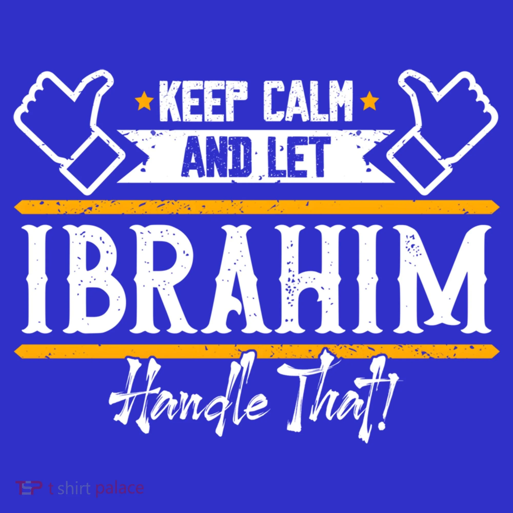 Ibrahim Keep Calm And Let Ibrahim Handle That Funny Gift Women's T-Shirt