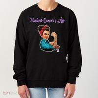 I Kicked Cancers Ass Cancer Survivors Women's Sweatshirt thumb 0