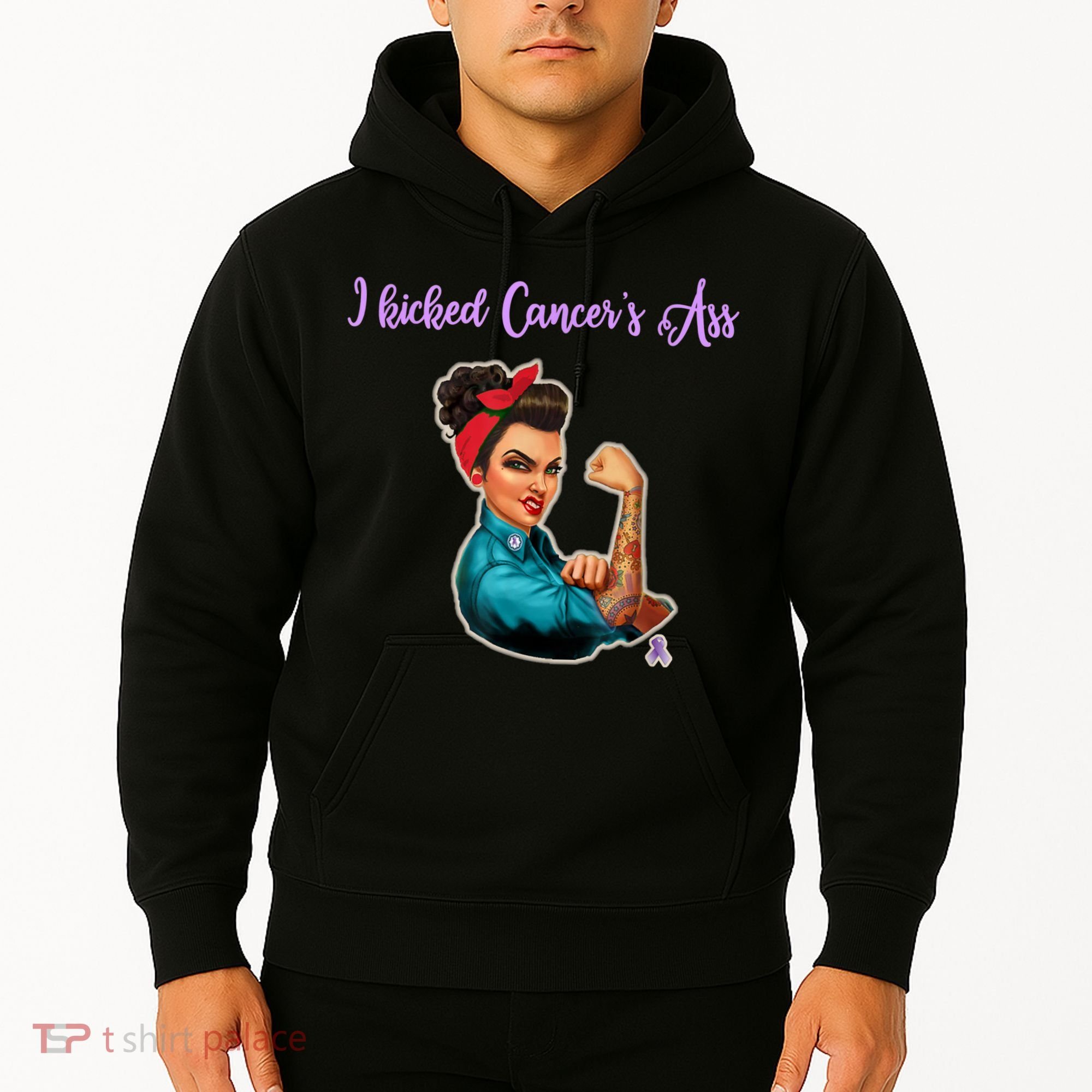 I Kicked Cancers Ass Cancer Survivors Hoodie