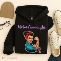 I Kicked Cancers Ass Cancer Survivors Hoodie thumb 4