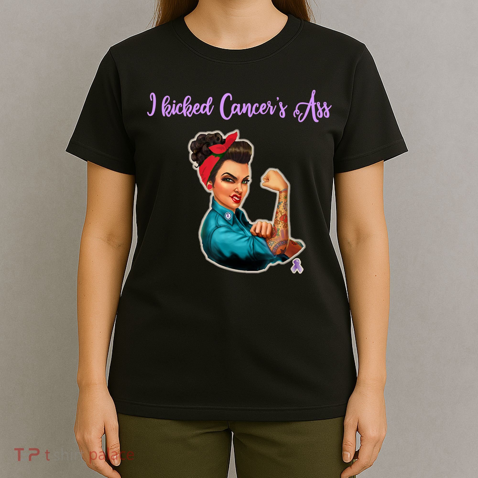I Kicked Cancers Ass Cancer Survivors T-Shirt