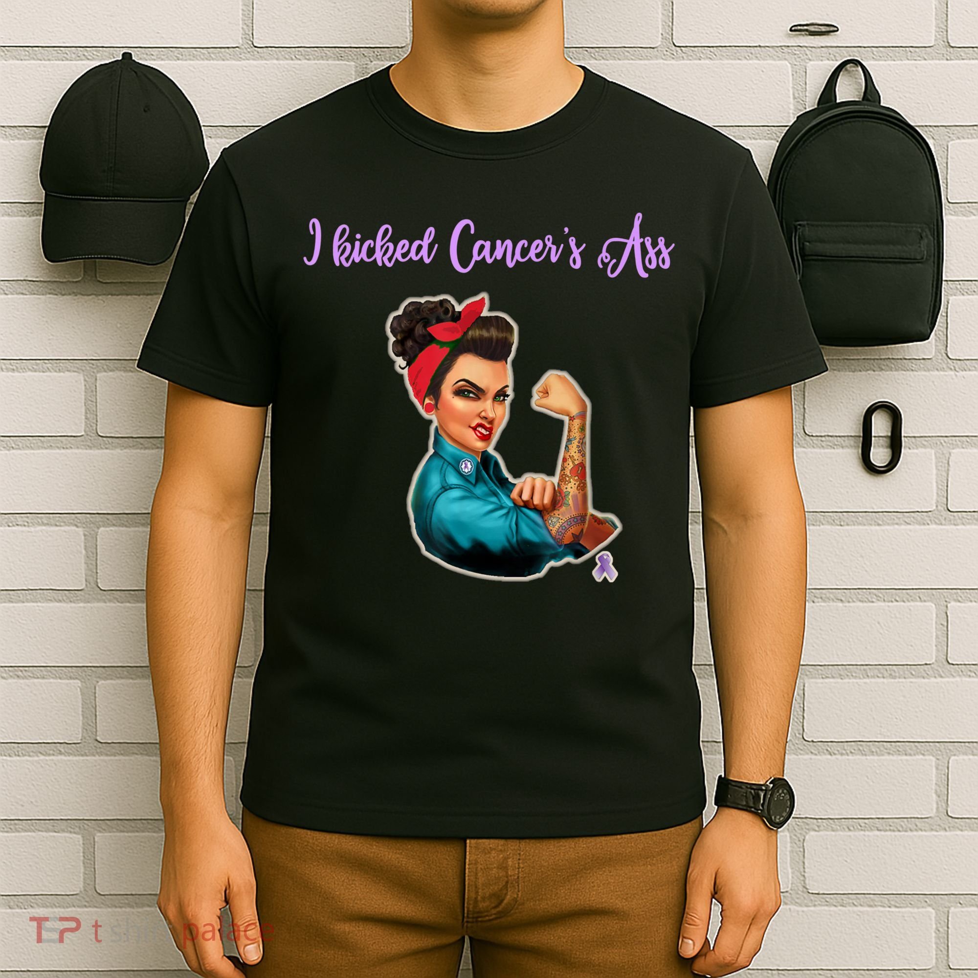 I Kicked Cancers Ass Cancer Survivors T-Shirt