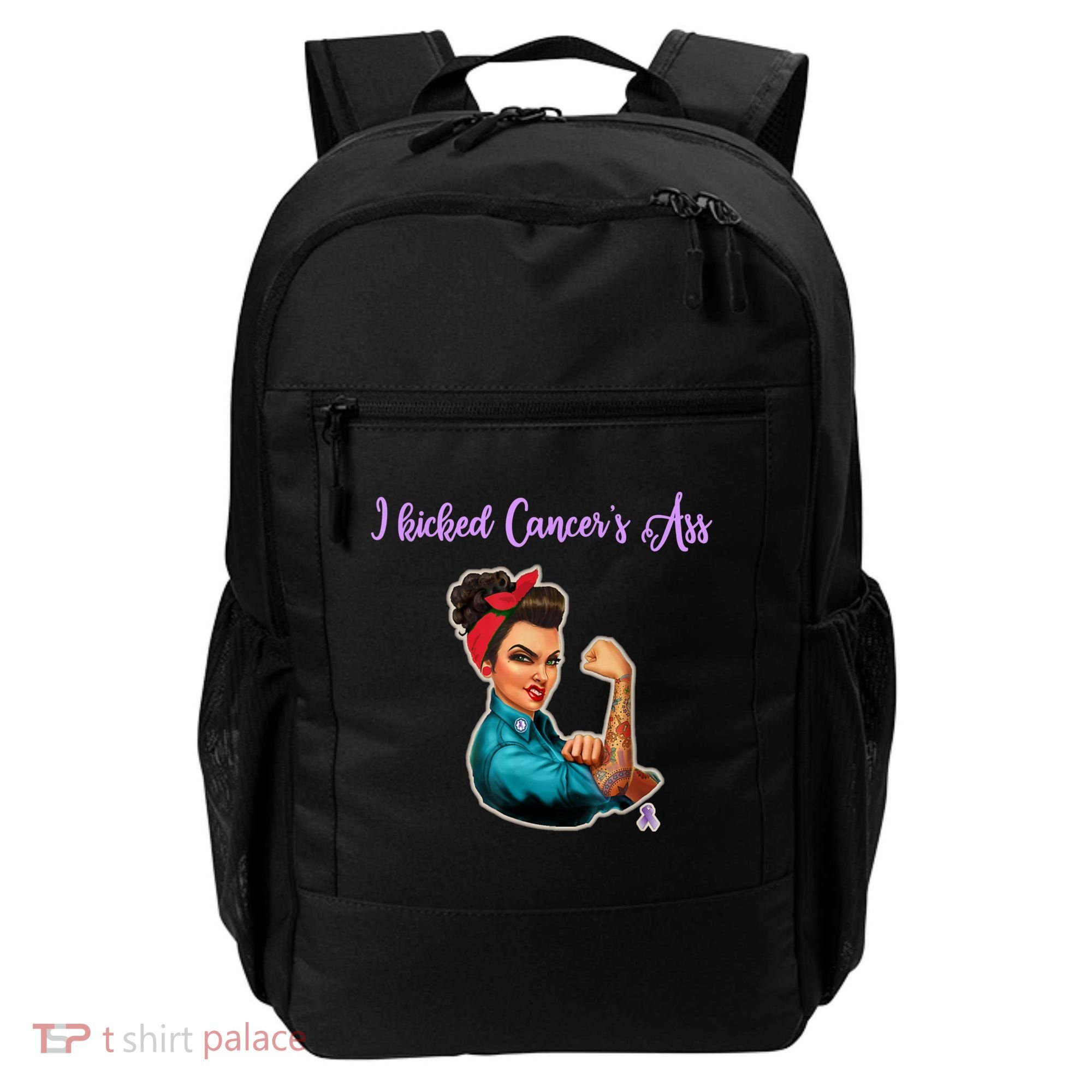 I Kicked Cancers Ass Cancer Survivors Backpack