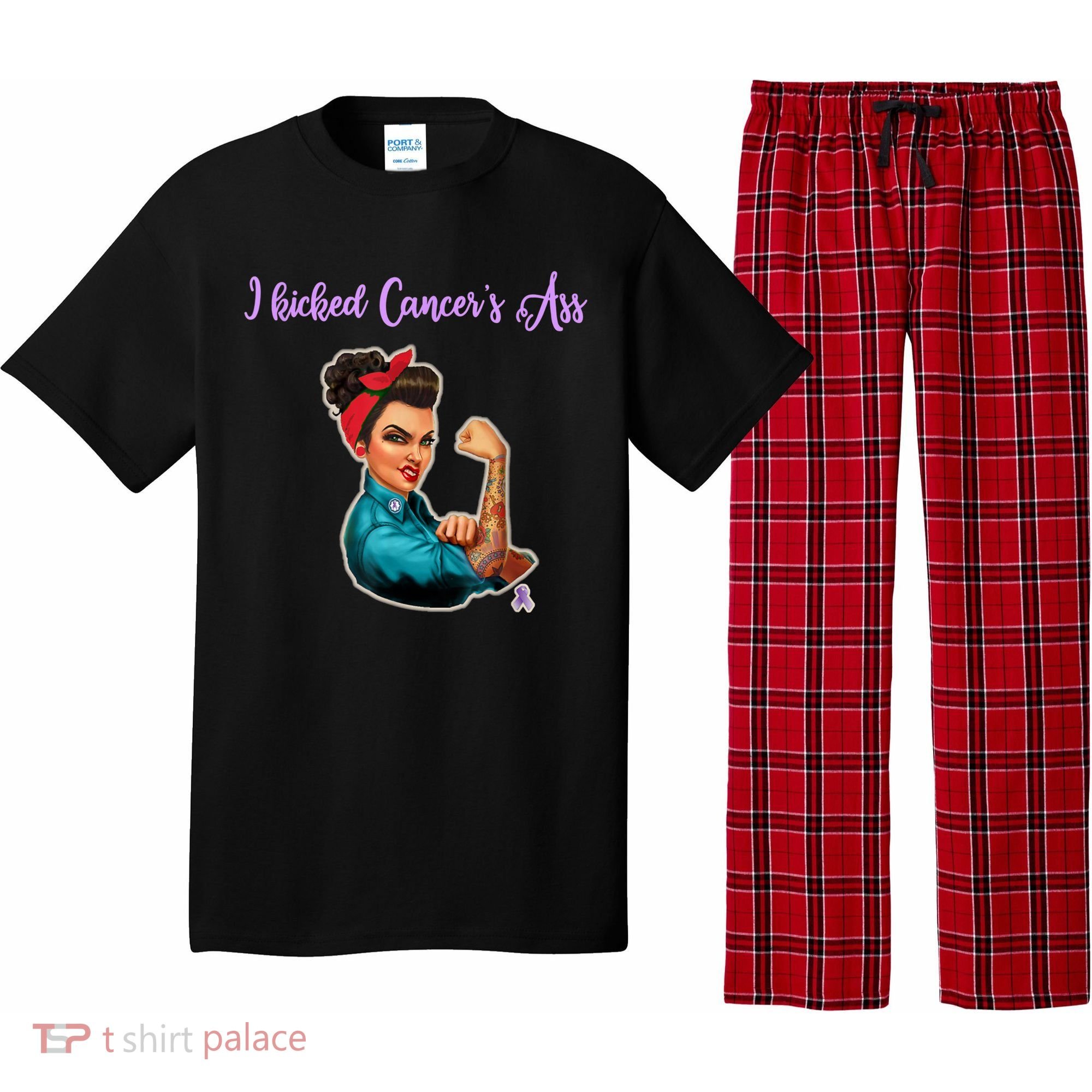 I Kicked Cancers Ass Cancer Survivors Pajama Set