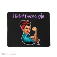 I Kicked Cancers Ass Cancer Survivors Mousepad thumb 0
