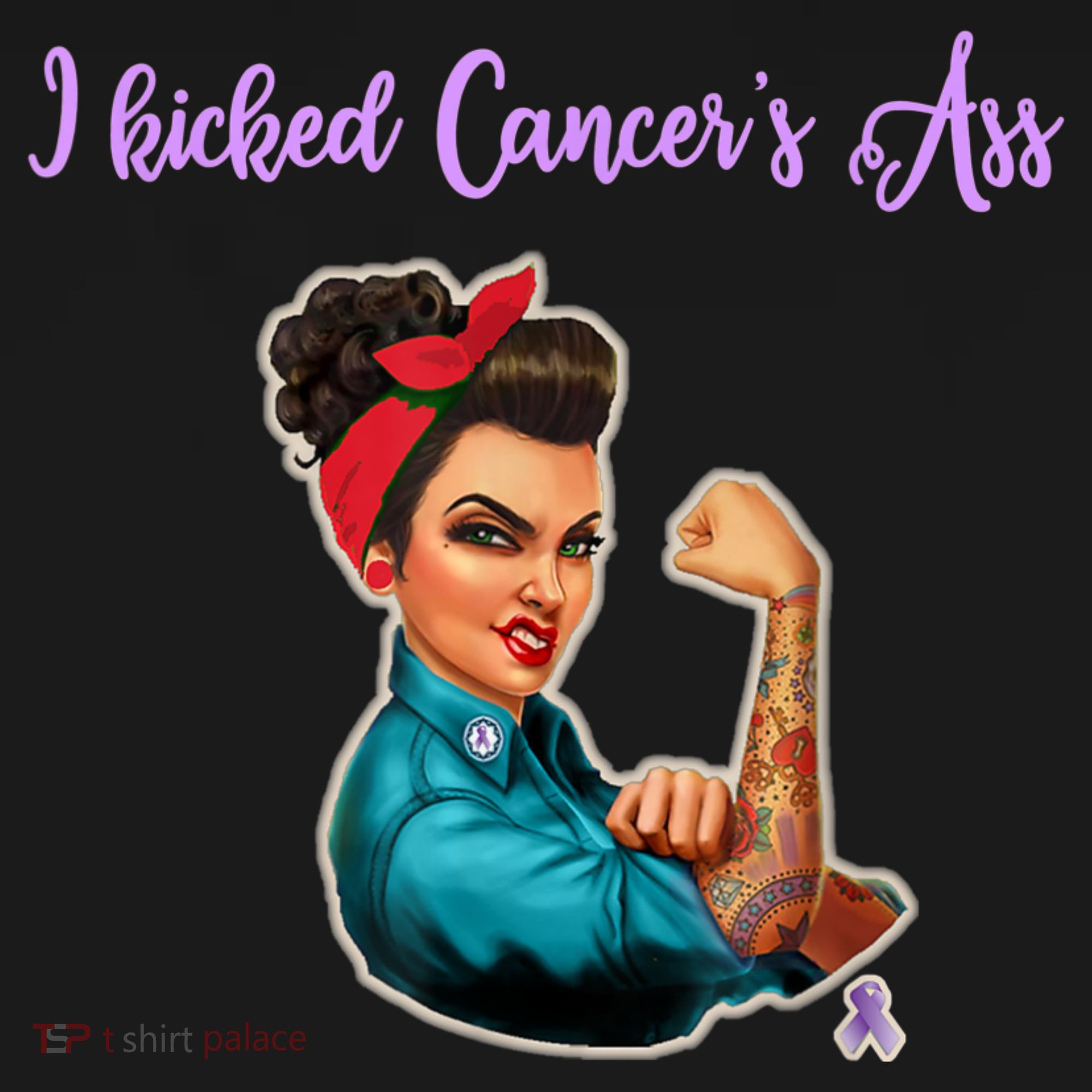 I Kicked Cancers Ass Cancer Survivors Mousepad