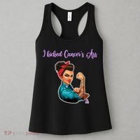 I Kicked Cancers Ass Cancer Survivors Women's Tank Top thumb 3