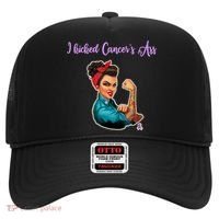 I Kicked Cancers Ass Cancer Survivors Hat thumb 0