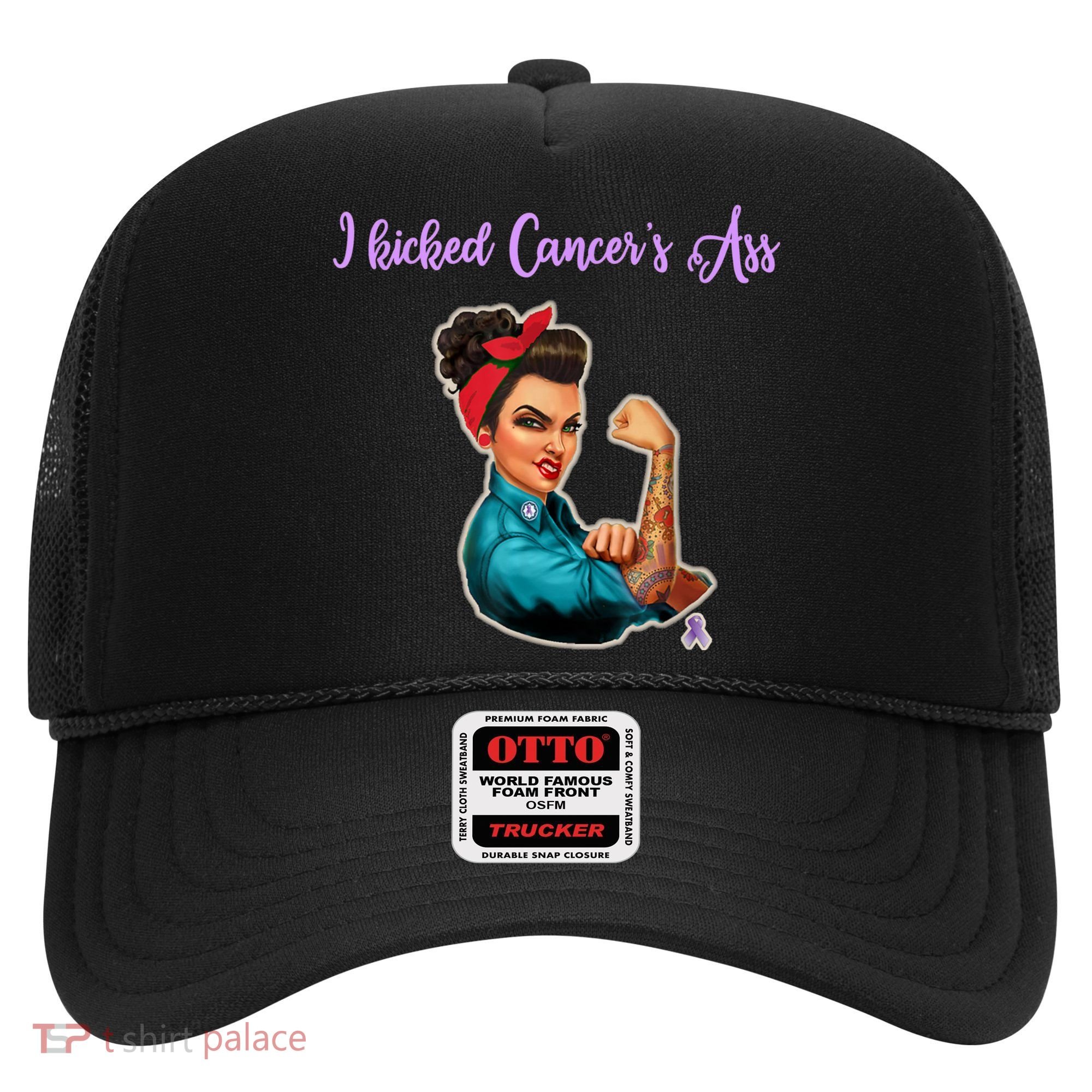 I Kicked Cancers Ass Cancer Survivors Hat