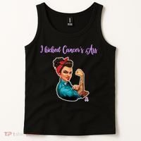 I Kicked Cancers Ass Cancer Survivors Tank Top thumb 2