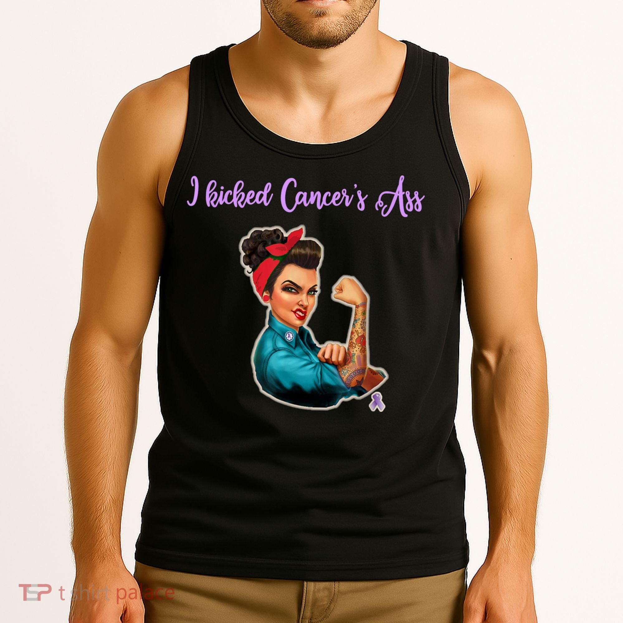I Kicked Cancers Ass Cancer Survivors Tank Top