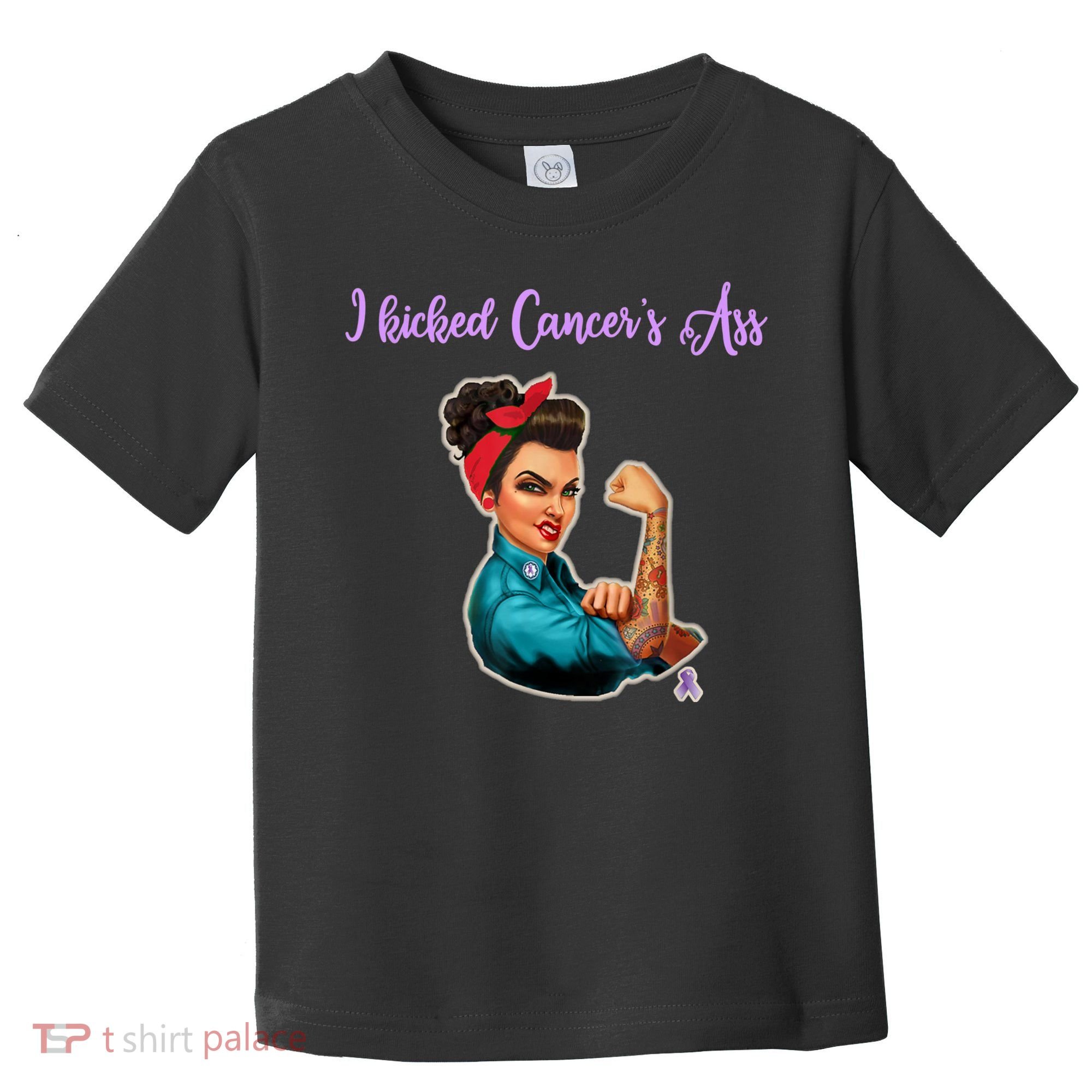 I Kicked Cancers Ass Cancer Survivors Toddler T-Shirt
