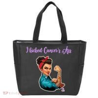 I Kicked Cancers Ass Cancer Survivors Tote Bag thumb 0