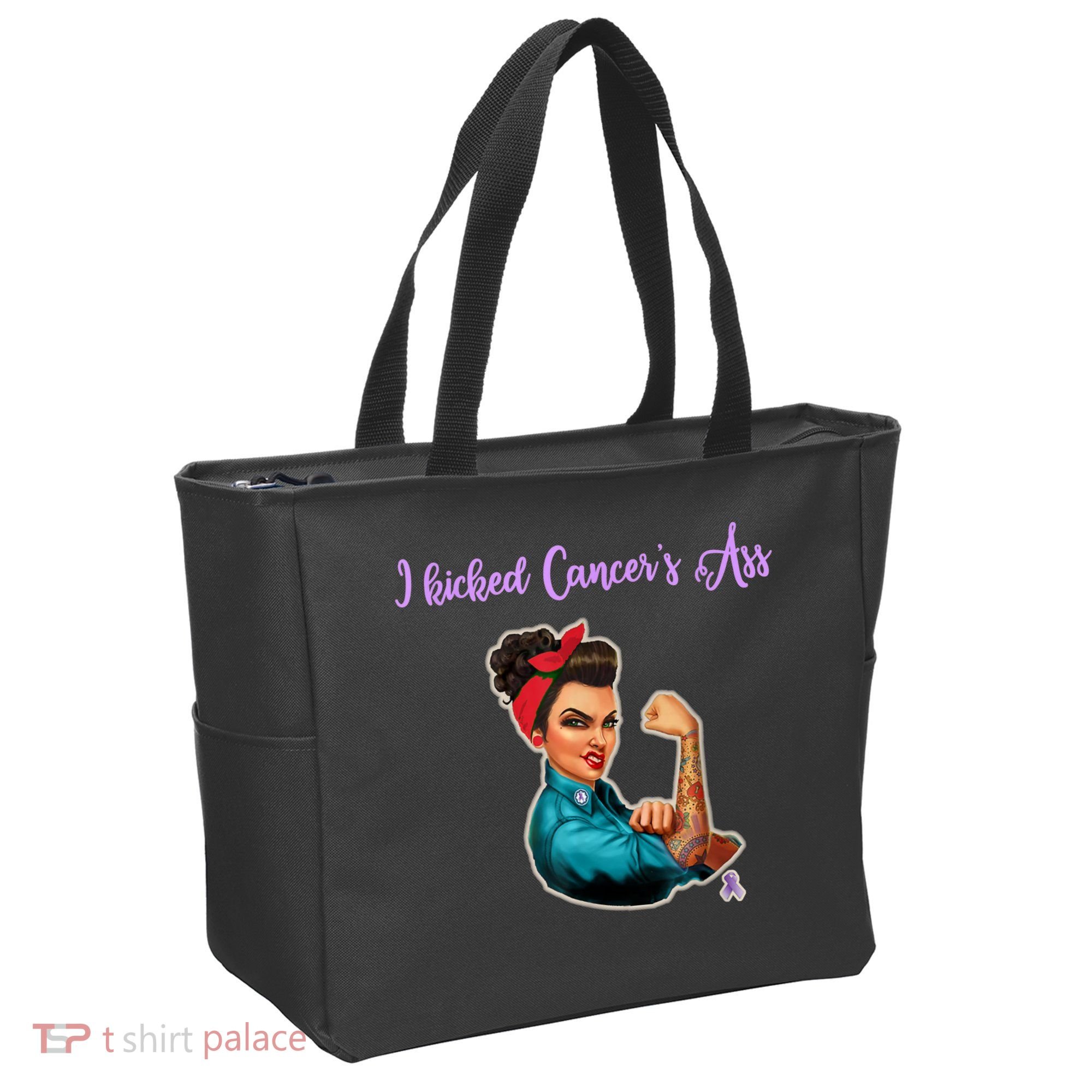 I Kicked Cancers Ass Cancer Survivors Tote Bag